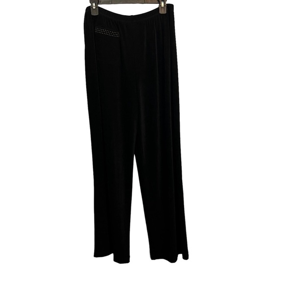 3/$30 🍂 Chicos Black Contrast Pick Stitch Natalya Pants - Picture 6 of 7